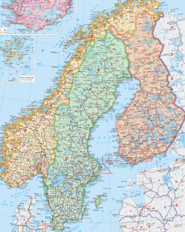 二战挪威地图图片