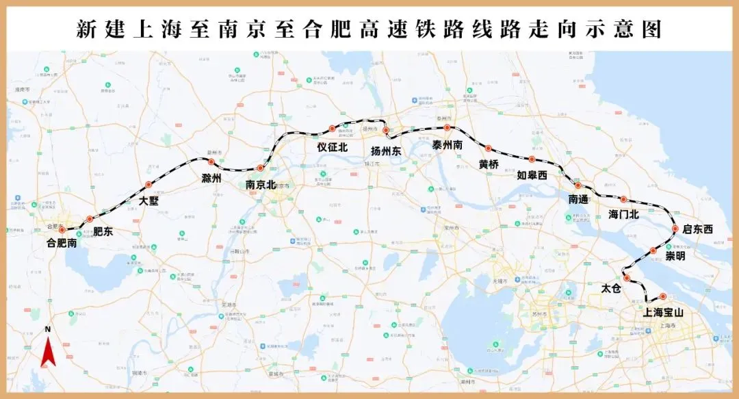 南京北站是北沿江高速铁路,宁淮城际铁路,宁宣城际铁路,宁滁蚌城际